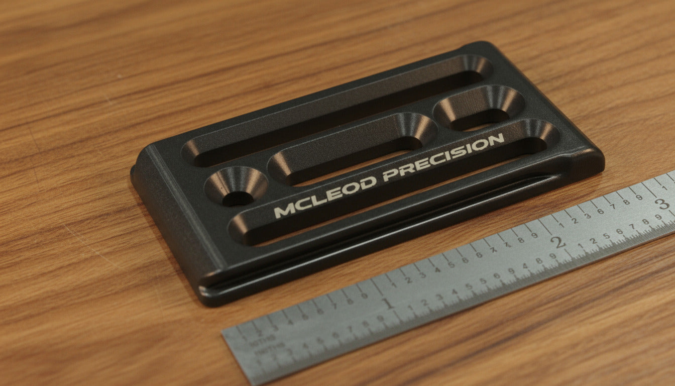 Picture ot the mini arca which is carbon grey and 3" long
