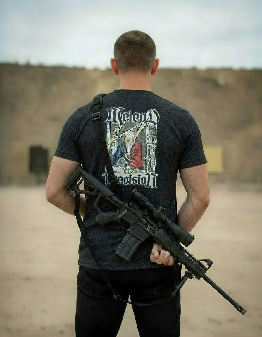 Back view of our custom t shirts showing a machine wizard - busy