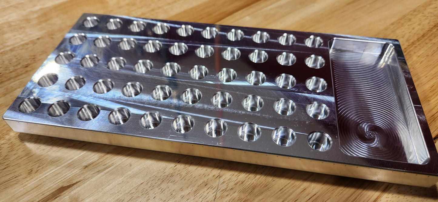 Picture of a very nice machine aluminum reloading block top view