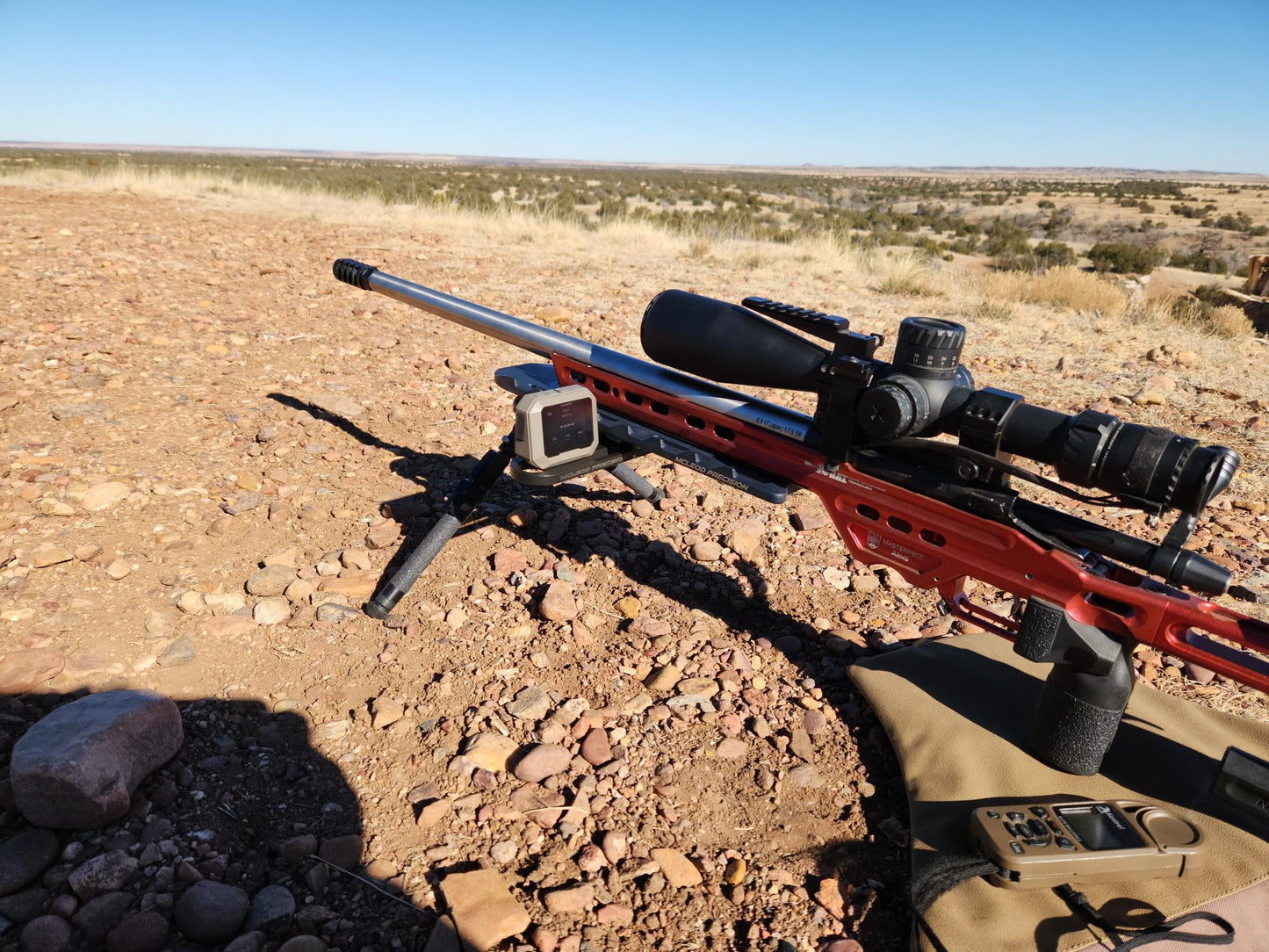 Picture of rifle with Xero Sled installed
