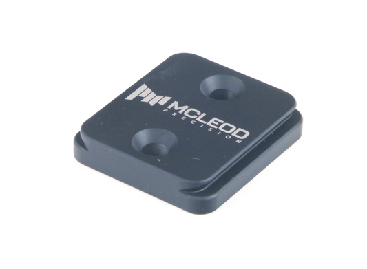 Black metal component with 'McLeod Precision' branding on a white background